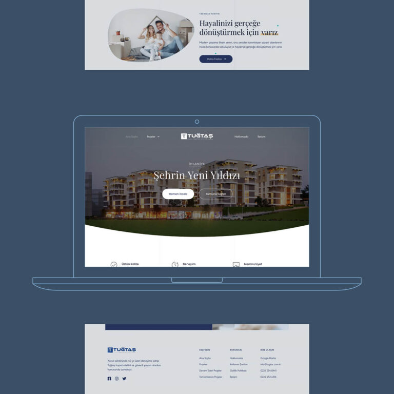 tuğtaş inşaat, web sitesi tasarım, bursa web tasarım